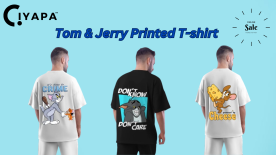tom and jerry print t-shirt