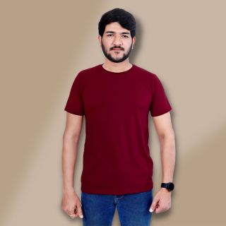 The Garnet Maroon Half Sleeve T-Shirt For Men