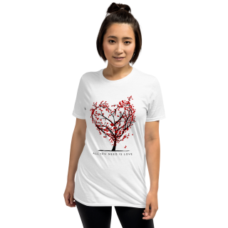 All You Need Is Love White Half-Sleeve Women's T-Shirt
