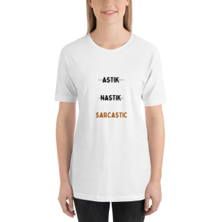 Astik Nastik Sarcastic Womens Half Sleeve T-Shirt
