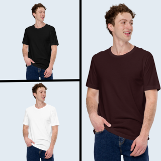Pack of 3 Ciyapa T-shirts Combo Black, White, Hot Cocoa