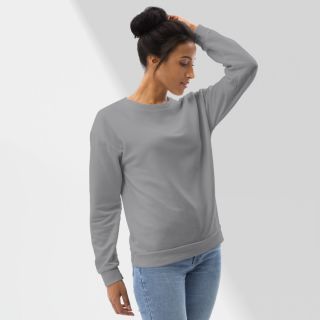 Women Grey Full Sleeve Sweatshirt