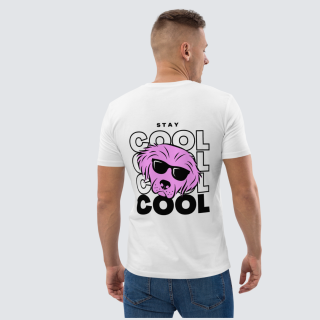 Stay Cool Printed White Tshirt For Men