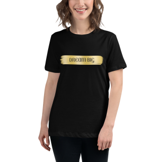 Dream Big Black Half Sleeve T-Shirt