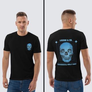 Enigmatic Ink Skull printed Black T-Shirt
