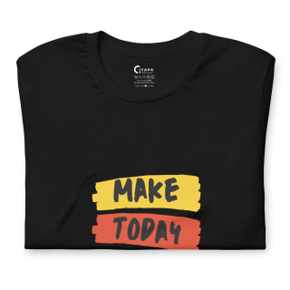 Make Today Great Black Comfy Half Sleeve T-Shirt For Mens
