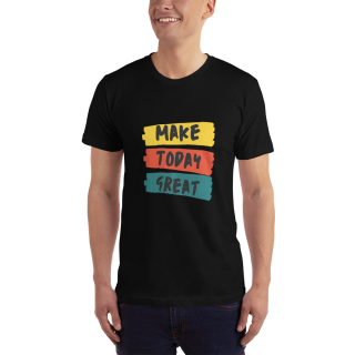 Make Today Great Black Comfy Half Sleeve T-Shirt For Mens