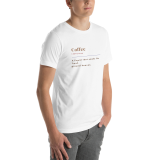 Mens Coffee Lovers White Half Sleeve T-Shirt