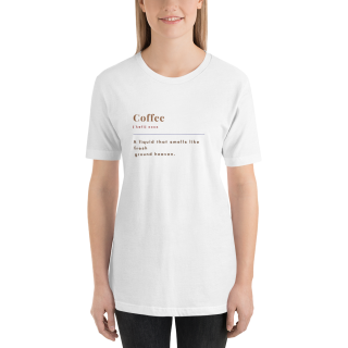 Coffee Lovers White Half Sleeve T-Shirt Womens