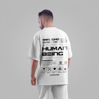 HumanVerse: Personalized Typography oversized T-Shirt