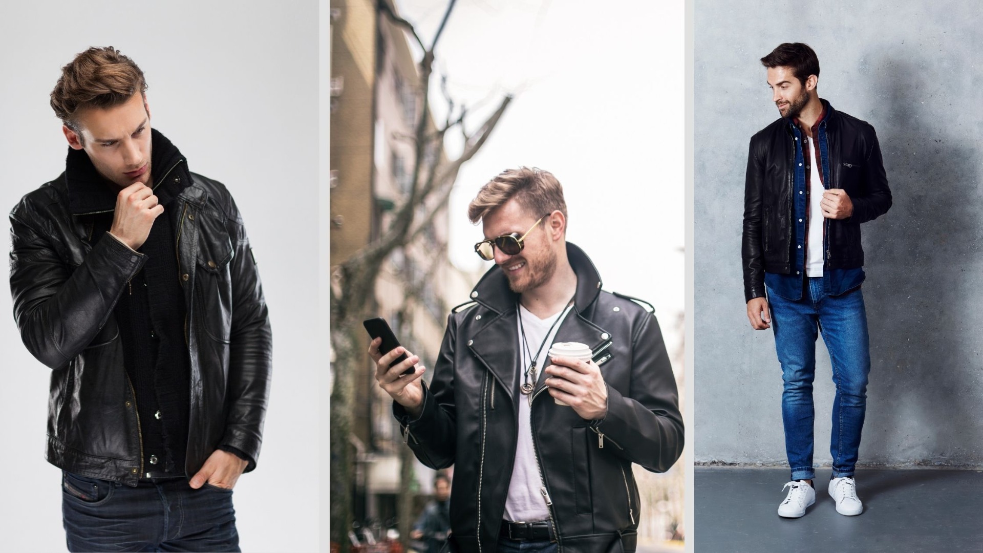 Moto jacket capsule wardrobe essentials for mens - Ciyapa