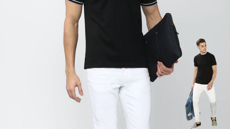 Black T-Shirt with Chinos - Ciyapa